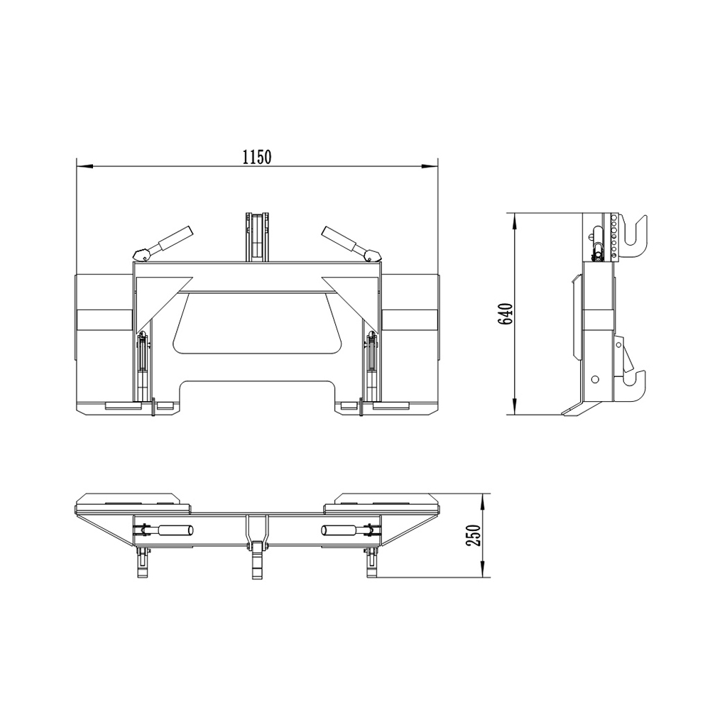 Skid steer 3 noktalı hızlı bağlantı details